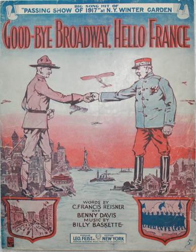 Cover to the sheet music for 