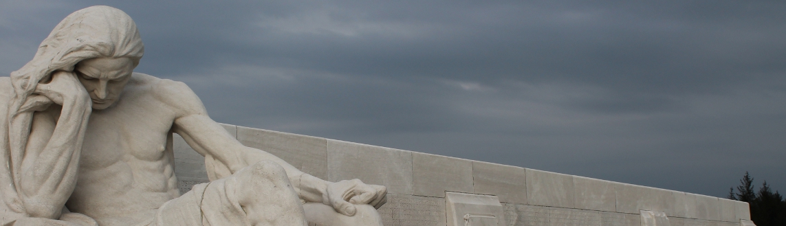 Detail from the Canadian Memorial at Vimy Ridge.